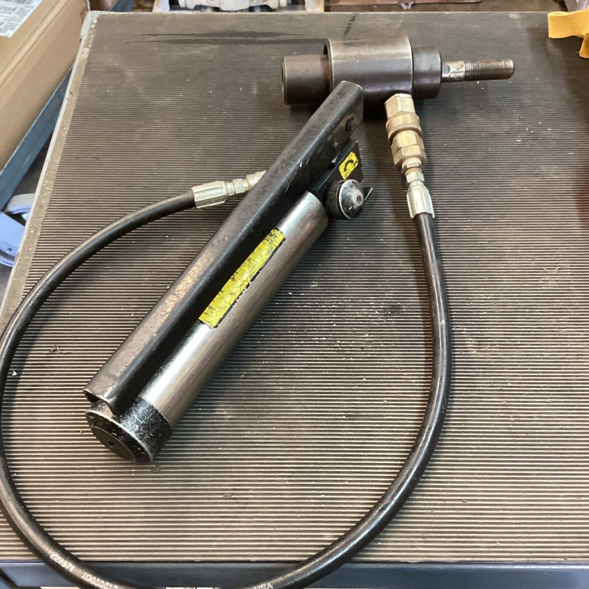 R Current Tools hydraulic knockout pump & Ram driver combo punch | eBay