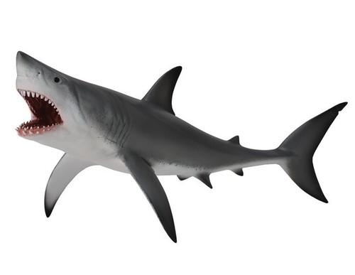 BREYER COLLECTA GREAT WHITE SHARK #88729 NEW LARGE MACKEREL SHARK MODEL 8" LONG - Picture 2 of 2