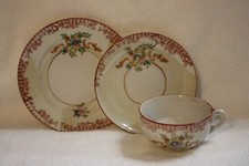 Vintage Child's Three Piece Setting Small Plate Saucer and Teacup