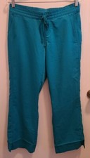 Purple Label by Healing Hands Women's Taylor Scrub Pants Teal Blue 9095P Size MP