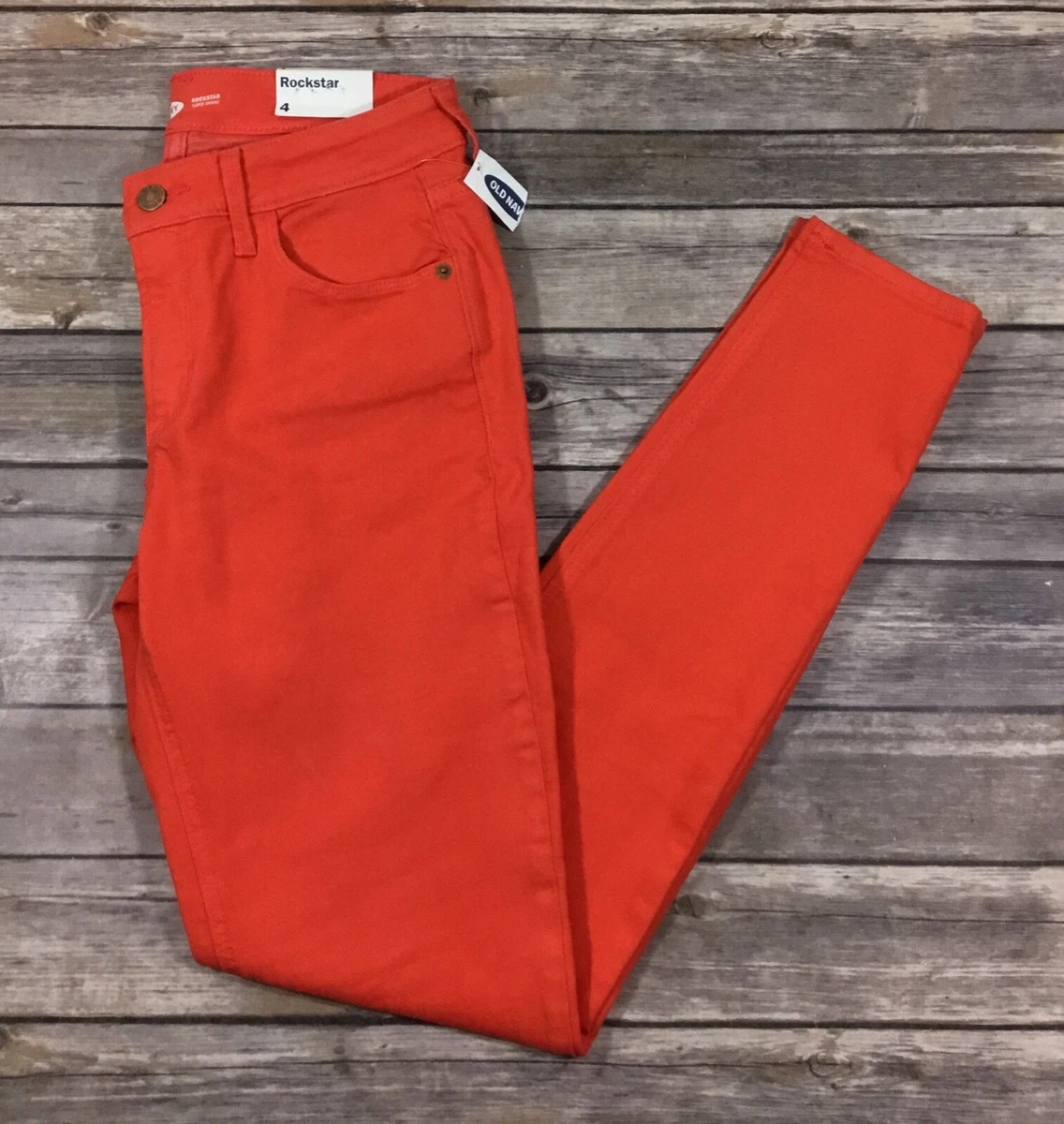 Old navy red rockstar jeans clearance