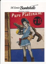 J21 PLATINUM 2017 Cryptozoic DC Comics Bombshells VARIANT COVER card METAL MEN