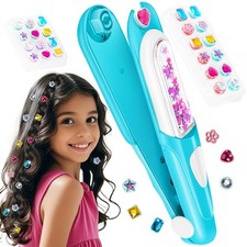 Hair Gem Stamper Kit,Bling Hair Jewels for Girls, Hair Styling Tool with Reus...