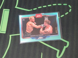2025 Topps Chrome UFC Reinier De Ridder Aqua Refractor /199 #185 Future Champ
