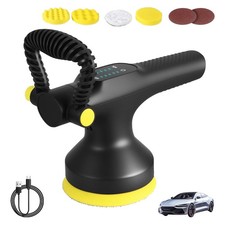 Lucidatrice Auto Senza Fili 5 Pollici LED Touch Screen Kit Ceretta con Pastiglie 180W