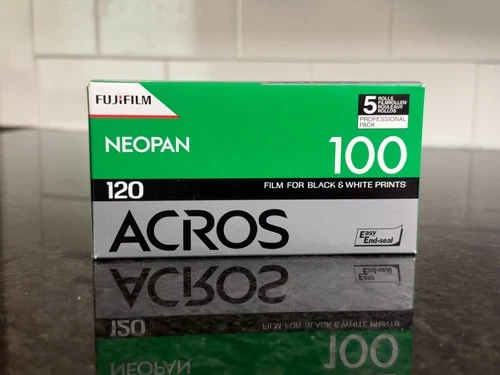 Fujifilm Neopan Acros 100 120 Black & White Film 5-Roll Pro Pack Sealed - product listing photo
