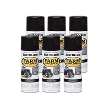 Rust Oleum Specialty Farm Implement Spray Paint 12 Ounce Pack Of 6 Black