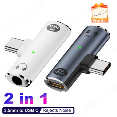 C66 USB 3.1 Typ C Stecker auf Buchse +Klinke Jack AUX 3,5mm Buchse Audio Adapter