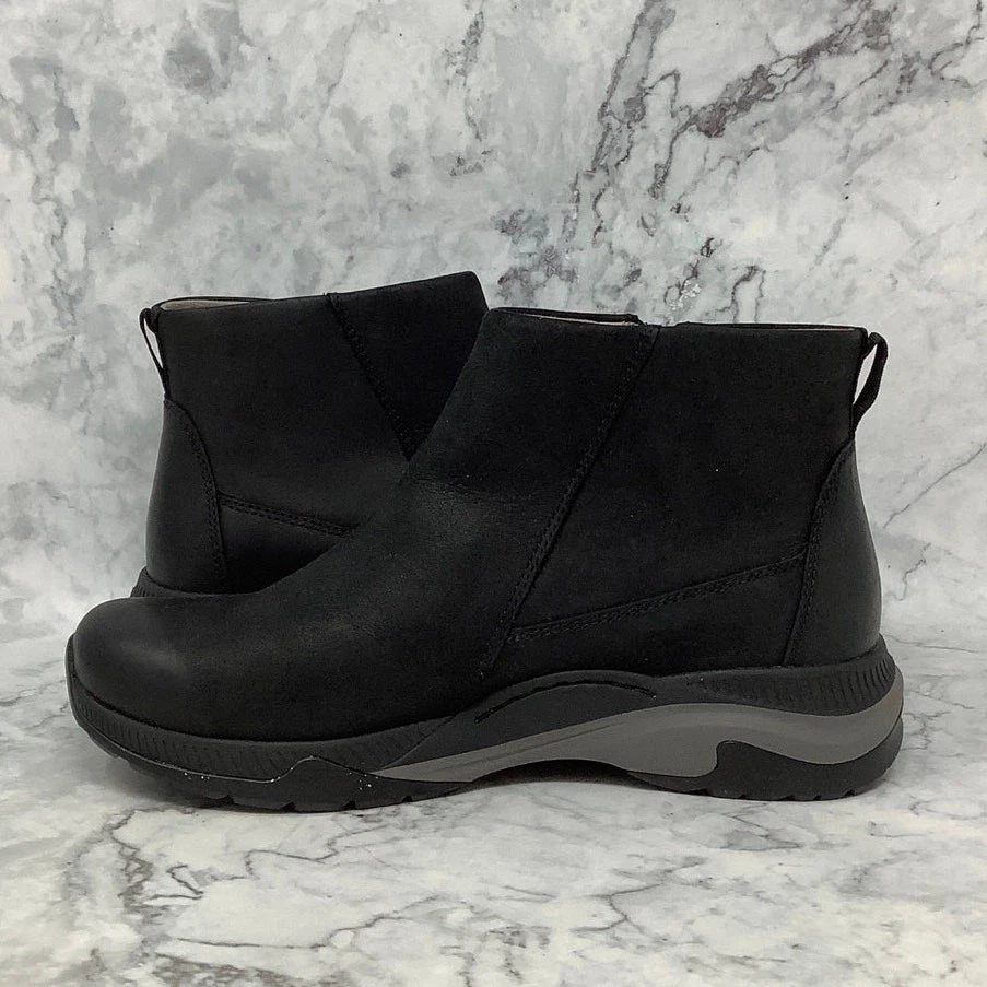 Botas al tobillo Dansko para mujer 8,5 39 de cuero negro Margo impermeables bruñidas P39-9 Foto 4 de 4