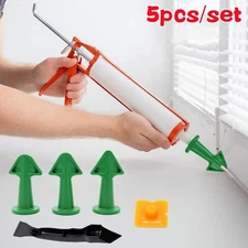 5pcs Caulking Tool Set Nozzle Spatula Silicone Remover Grout Finishing Kit