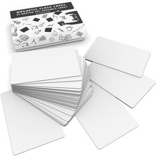 Dry Erase Magnetic Labels 3.7 x 2.8 in, Medium Dry Erase Magnets, 20-Pack, Wh...