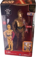 Thinkway Toys C-3PO Interactive Droid Star Wars Toys R Us Excl-TESTED W/BOX
