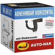 AutoHak Anh�ngerkupplung abnehmbar f�r BMW X4 F26 14-18 mit E-Satz 13pol spez.