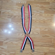 VTG McGuire Nicholas Red White and Blue Suspenders 2 inch Heavy Duty Unisex