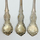 3 Antique Sterling Silver Spoon Pat. 1907 Monogram  5 3/4" - 78.3g — photo 4