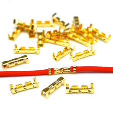 Kit de terminales de crimpado de cable de empalme rápido conector a tope en forma de U de 100 piezas 0,5-1,5 mm²