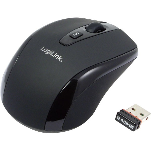 LogiLink® Mouse Optical Wireless 2.4 GHz Mini - Black