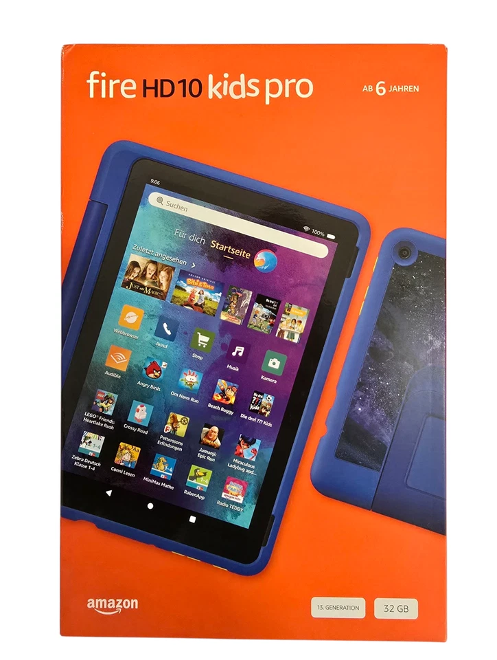 Amazon Fire HD 10 Kids Pro Tablet 2023 | 32GB Sternennebel, Happy Day, Mint Grün - Bild 3 von 4