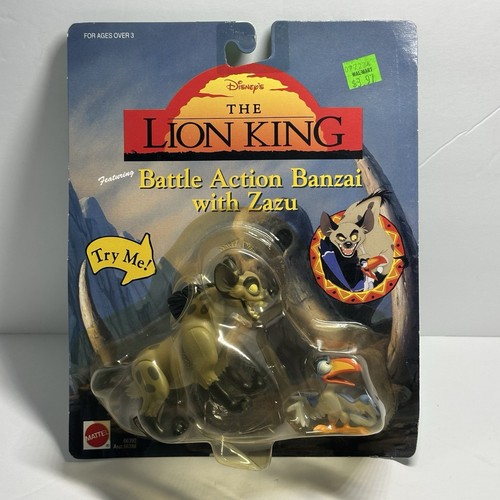 Vtg 1994 Disney The Lion King Battle Action Banzai With Zazu Figure Damaged Case