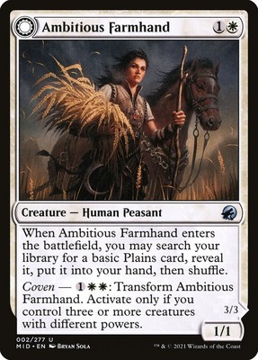 [MTG] Ambitious Farmhand - Seasoned Cathar (002) (MID) LP-HP