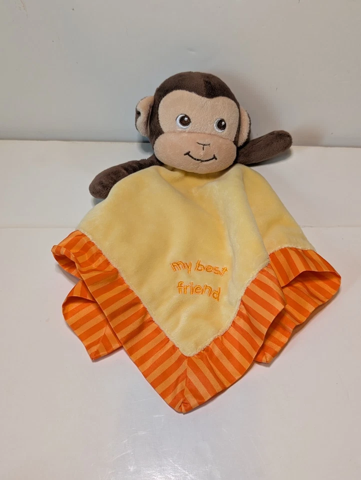 Garanimals Baby мягкий безопасности одеяло милый плюшевая обезьяна атлас мой лучший друг - Изображение 3 из 4