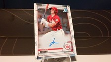 Jackson Miller 2020 Bowman Chrome 1st Auto Reds CDA-JM