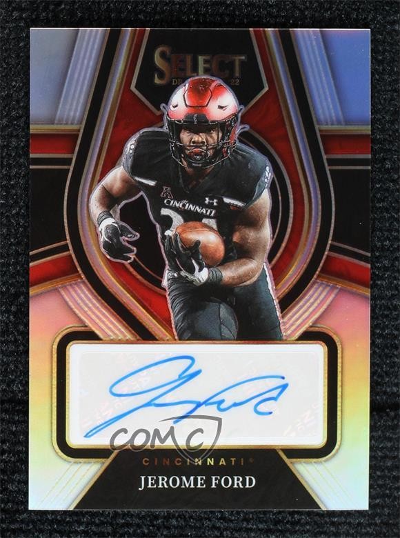 2022 Select Draft Picks Rookie Signatures Silver Prizm Jerome Ford Auto RC 11ip