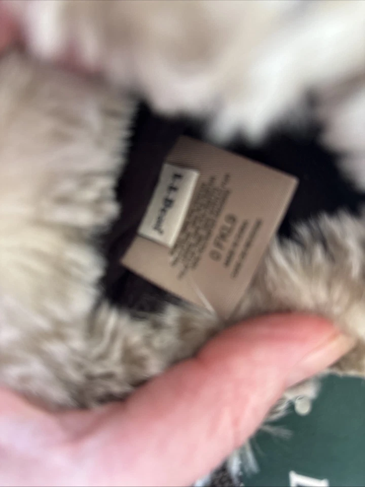 全新带标签 LLBean Primaloft 超暖连指手套黑色 L 码 — 第 4/4 张图片