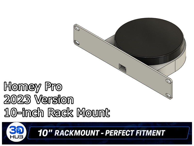 Homey Pro 2023 10-Inch Rack Mount Bracket Holder Smart Home Hub Enclosure