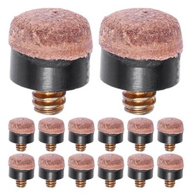  25 Pcs Billiard Cue Stick Replacement Tip Pool Billiards Screw on Tips