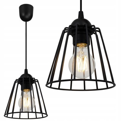 Dachboden-Hängelampe mit Kabel, Edison Retro LED