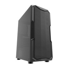 PC Case Aquarius Mesh Middle Computer Tower Black Acrylic Glass 8 Fans Possible