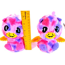Hatchimals 5" Twins Pink Purple Giravens Interactive Dragons Set of 2 Works
