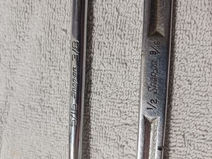 Snap-on Double Ended Offset Box Wrench Set B1407A XV1618S 3/8 5/16 1/2 9/16