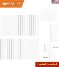 White Vertical Blinds Slats Replacement Pack 24 for Large Windows Doors