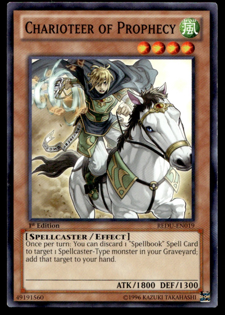 Charioteer of Prophecy Return of the Duelist REDU-EN019 MP YuGiOh TCG | Buy 3 Ge
