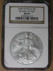$1 2008-W  Reverse of 2007 American Silver Eagle NGC MS69  * AvenueCoin
