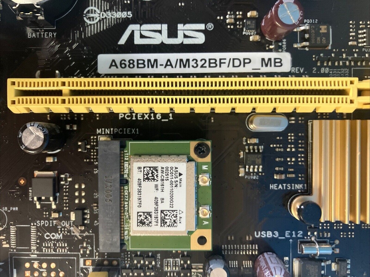 ASUS A68BM-A/M32BF/DP_MB FM2+ Motherboard With Wi-Fi Card + AMD