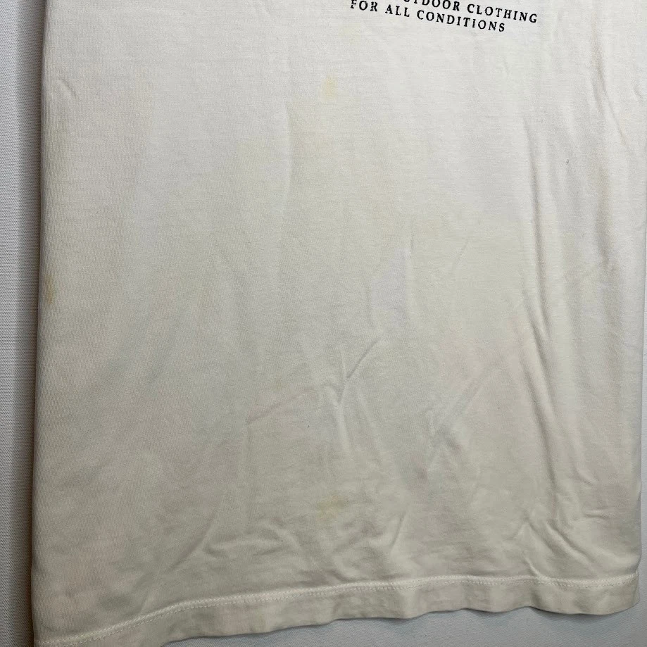 Camiseta Timberland Ringer masculina XL branca azul marinho acabamento logotipo gráfico 1973 - Imagem 4 de 4