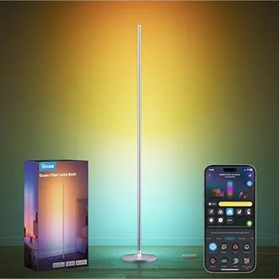 Govee RGBIC Floor Lamp, LED Corner Lamp Works with Alexa, Smart Modern Floor Lam