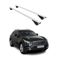 DachträGer GrundträGer FüR Infiniti QX70 2013-2019 75Kg Stahl Silber 2 Tlg