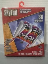 X-Kites SkyFoil Nylon Frameless Kite, "Waves" Pattern, 38 Inches, New - Open Box