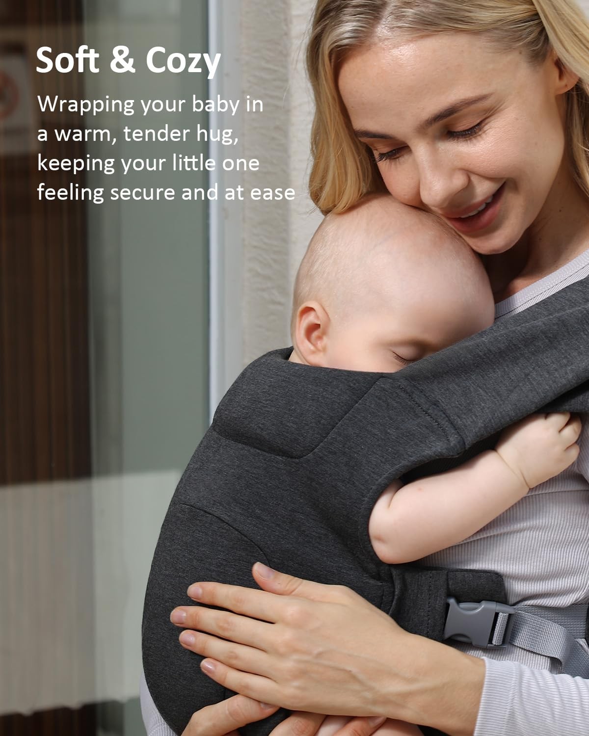 HEYVALUE Baby Carrier Newborn to Toddler(7-35lbs), Ergonomic Cross-Back Wraps...