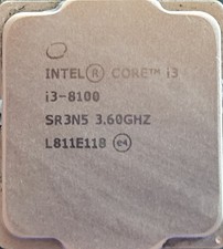 Intel Core i3-8100 3.60GHz Quad-Core CPU   LGA1151   SR3N5   Tested Working