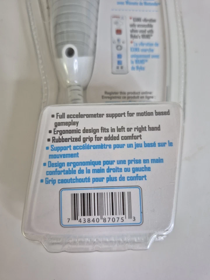 Nyko Kama Wired Nunchuck Controller for Wii #87075-A50  4ft- White - NEW/SEALED - Image 2 of 4