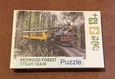 Hobbycraft 1000 Piece Jigsaw Puzzle - REDWOOD FOREST STEAM TRAIN