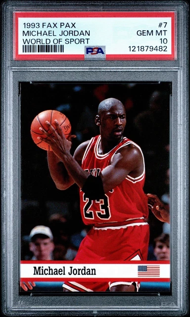 Fax Pax 1993 World of Sport Michael Jordan #7 PSA 10 Chicago Bulls NBA