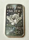 APM Eagle/Flag Vintage 0.999 Fine Silver Bar One Troy Ounce