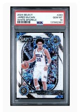 2024-25 Panini NBA Select Jared McCain RC WHITE SPARKLE COURTSIDE SSP PSA 10 ⚡️ 