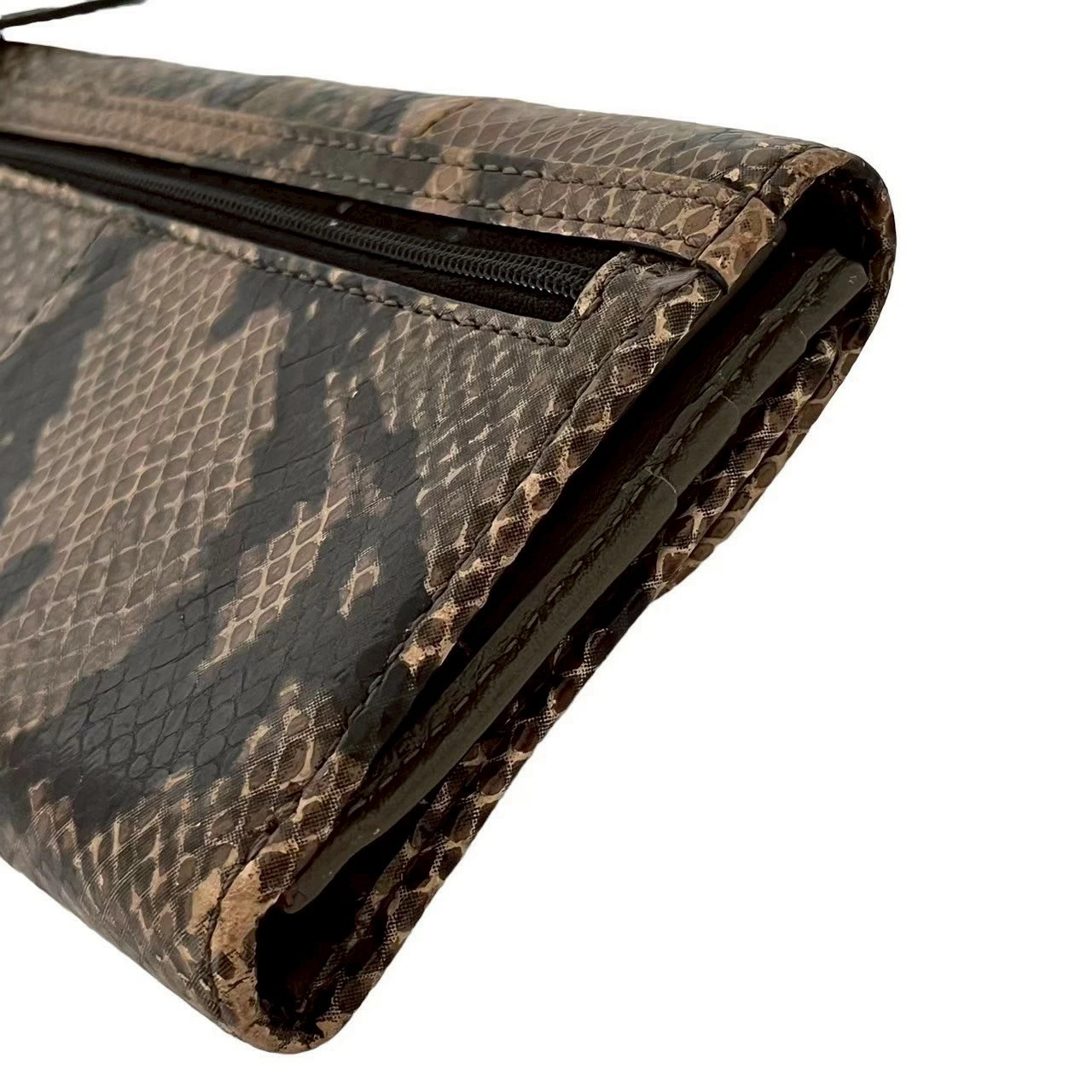 Used COACH Long Wallet Wallet Python Embossed Lon… - image 6